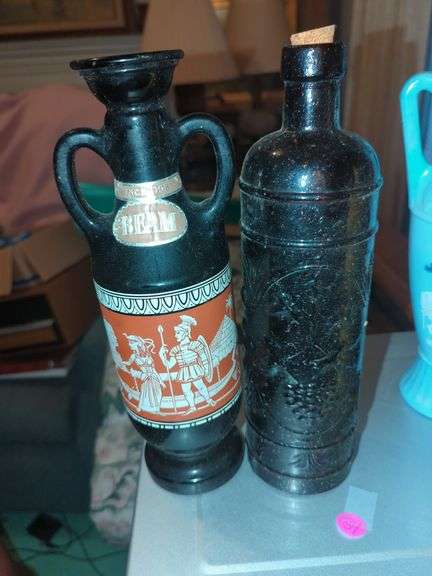 1960s Jim Beam Cleopatra Decanter and Liquor Bottle