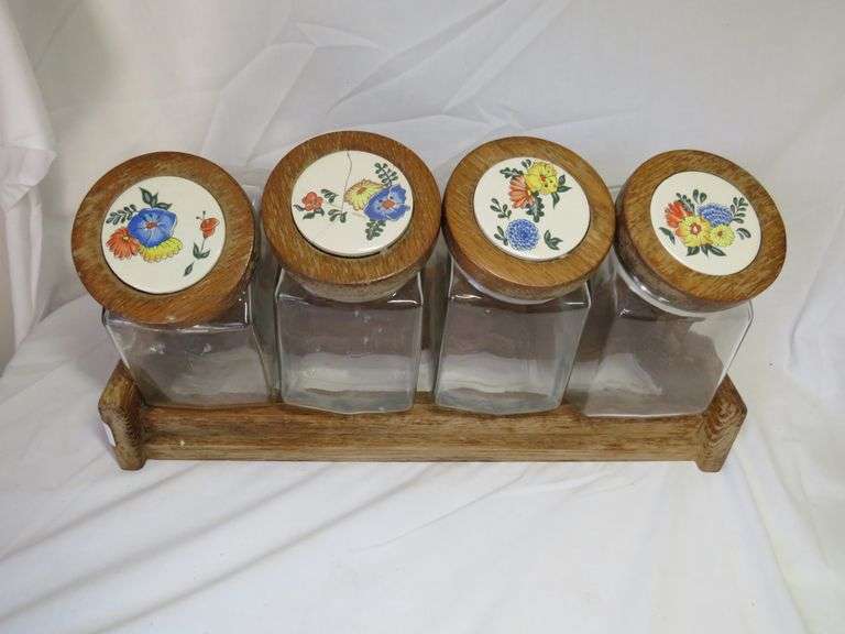 Glass Storage Jar Set
