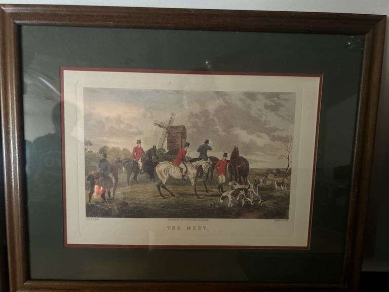 Lithograph Print "The Meet"