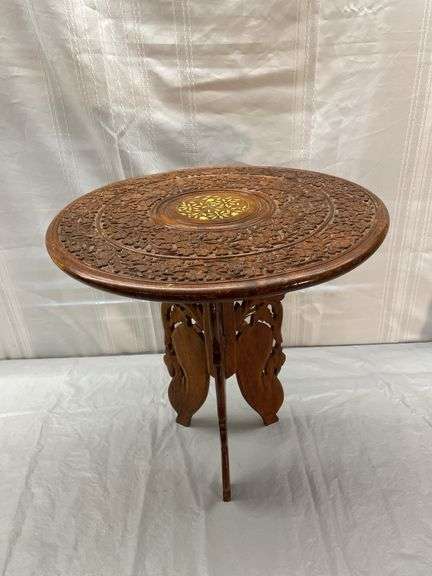 Indian Hand Carved Plant Stand