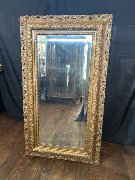 Victorian Gold Gilded Mirror - Auction Ohio