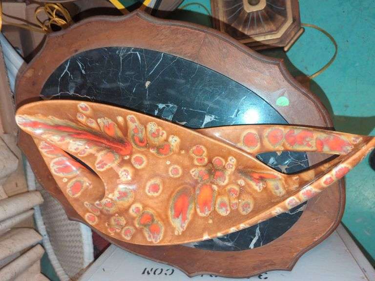 Signed Ceramic Drip Glazed Sculpture