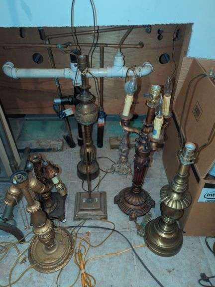 Collection of Various Table Lamp Bases and More