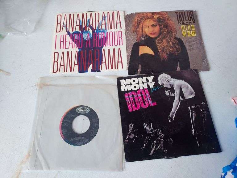 45 Records Banana Rama, Taylor Dayne, Billy Idol & Bob Seger