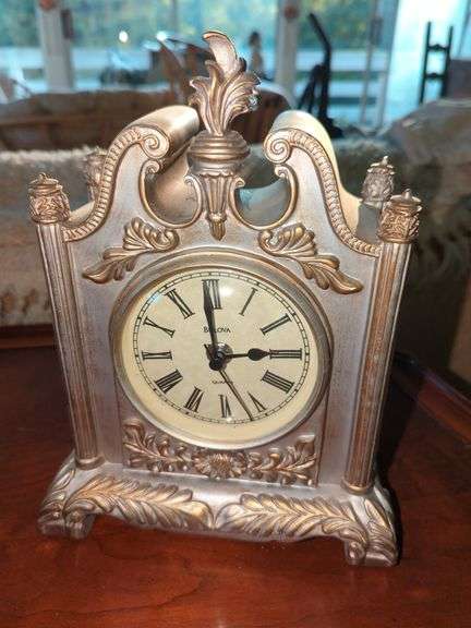 Bulova Quartz Wood Mantle Clock