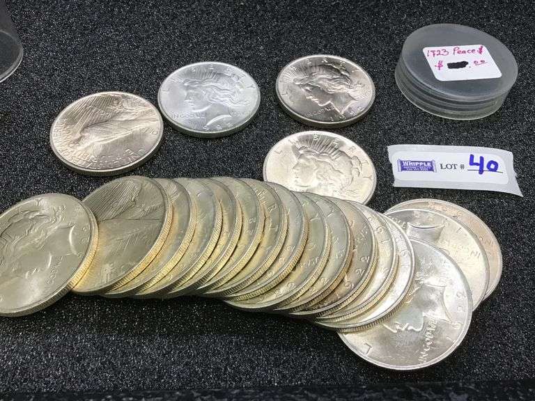 roll of UNC PEACE dollars 1922, GORGEOUS!