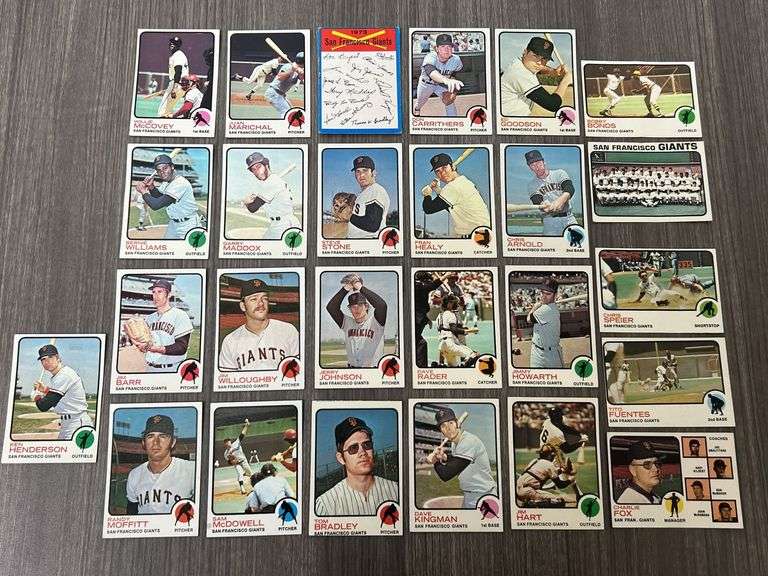 San Francisco Giants 1973 Topps Team Set