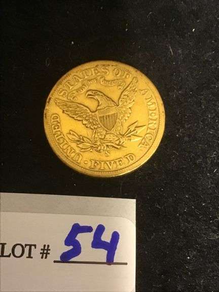 1900-S five dollar GOLD LIBERTY, VF-XF, (polished)