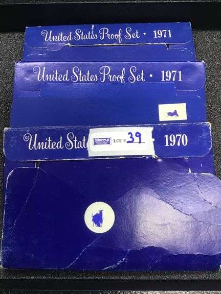 1970, 1971, 1971 proof sets