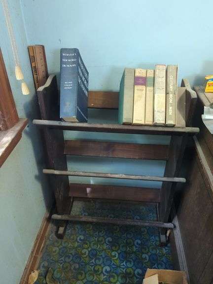 Vintage Library Wooden Book Shelf