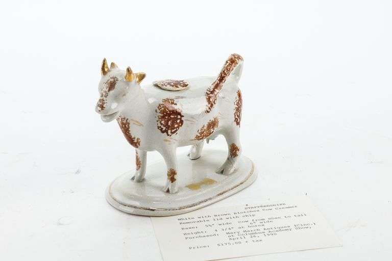 Antique Staffordshire Cow Creamer