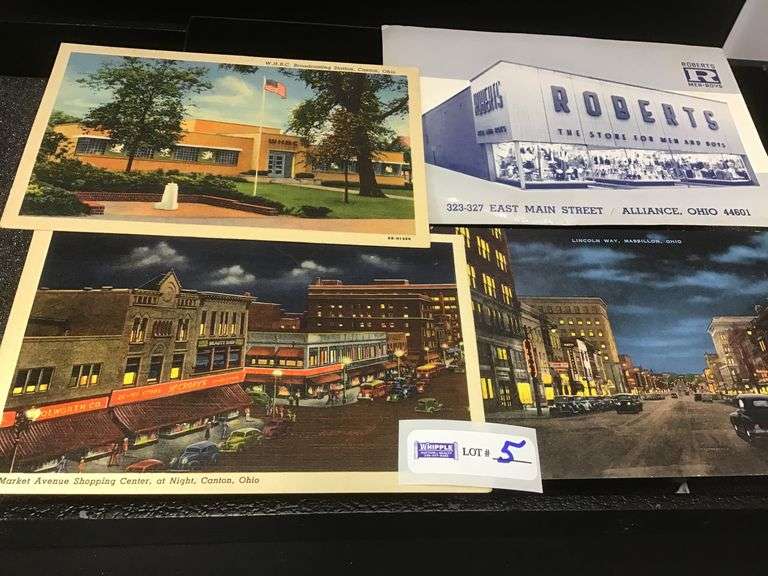 Post cards from Massillon, Canton, and Alliance Ohio