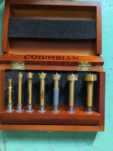Columbian 7-Piece Forstner Wood Working Shank Drill Bit Set