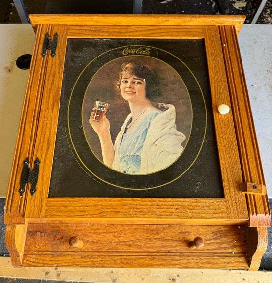 Wooden Coca Cola Cabinet
