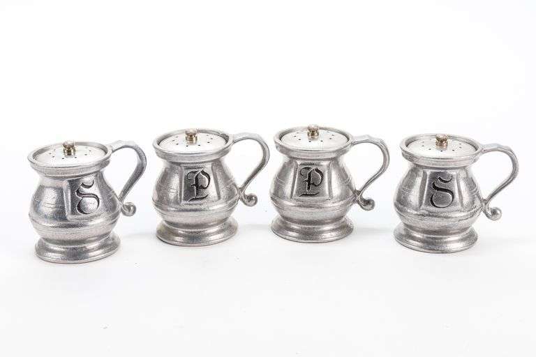 Vintage Wilton Armetale Salt and Pepper Shakers