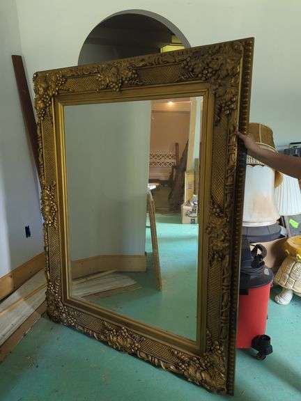 Grecian Style Gilt Framed Wall Mirror