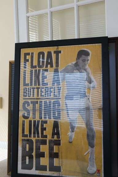 Framed Ali Poster