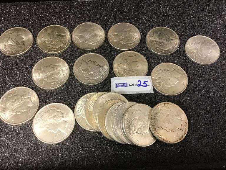 ROLL of UNC. Silver Peace dollars 1922-1923