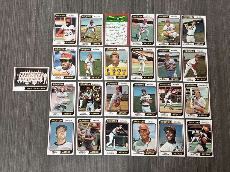 Houston Astros 1974 Topps Team Set