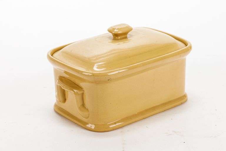 Yellowware Lidded Container by Elizabeth David Ltd. England