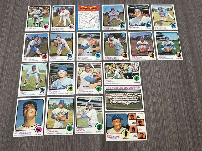 Los Angeles Dodger 1973 Topps Team Set