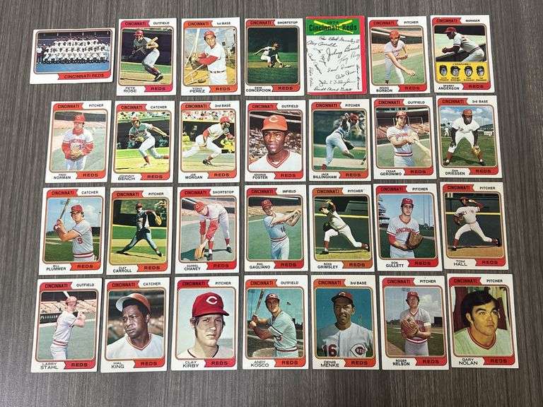 Cincinnati Reds 1974 Topps Team Set