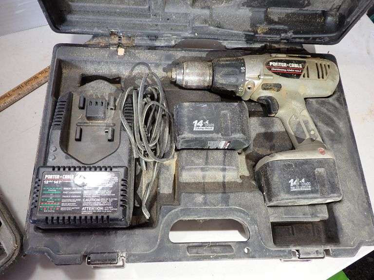 Talon 18v & Porter Cable 14.4v Drills w/cases batteries & chargers - untested