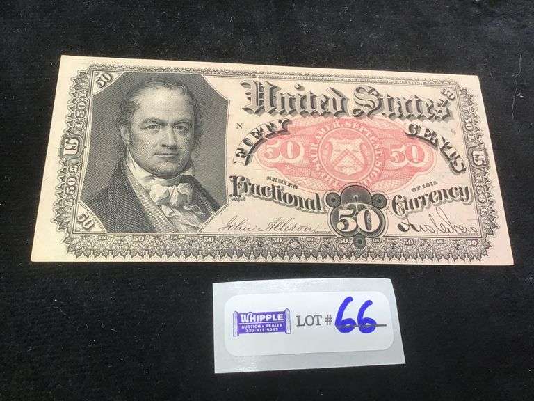 50 cent fractional currency, AU-UNC, FR#1380 (NICE!)