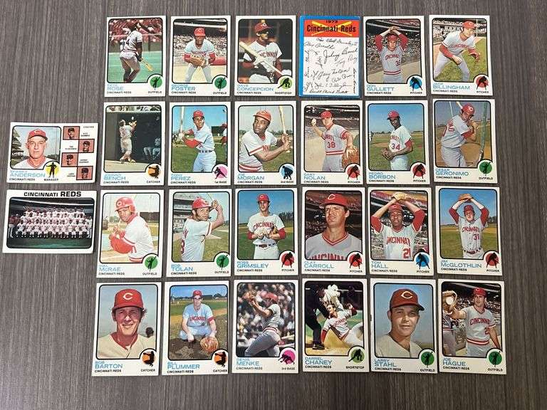 Cincinnati Reds 1973 Topps Team Set