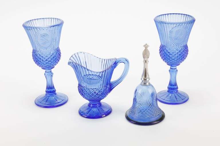 Vintage Blue Glassware- Avon