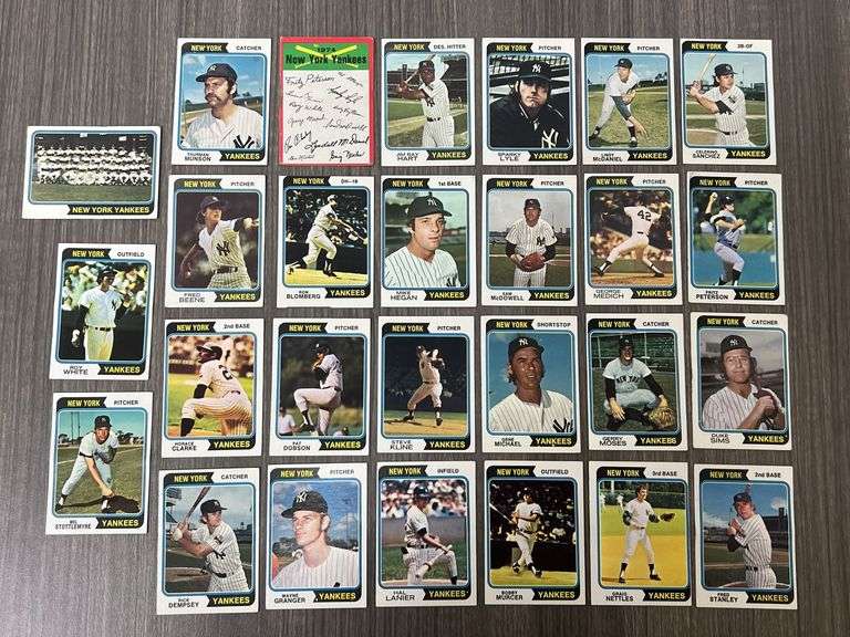 New York Yankees 1974 Topps Team Set