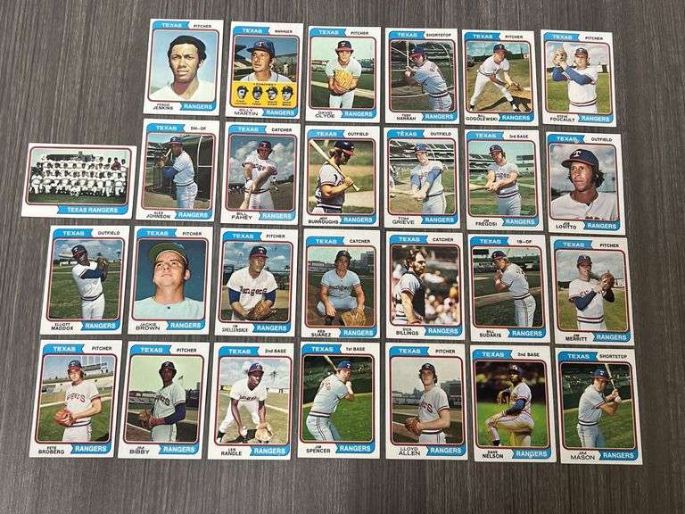 Texas Ranger 1974 Topps Team Set
