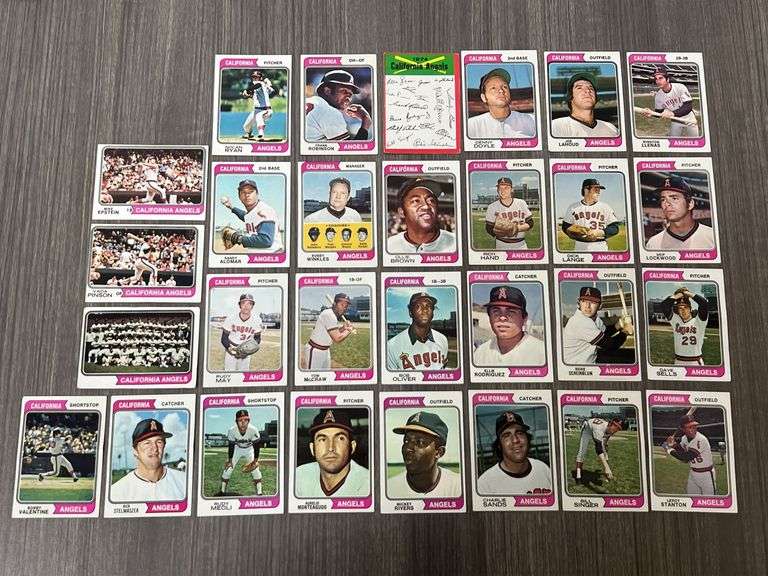 California Angels 1974 Topps Team Set
