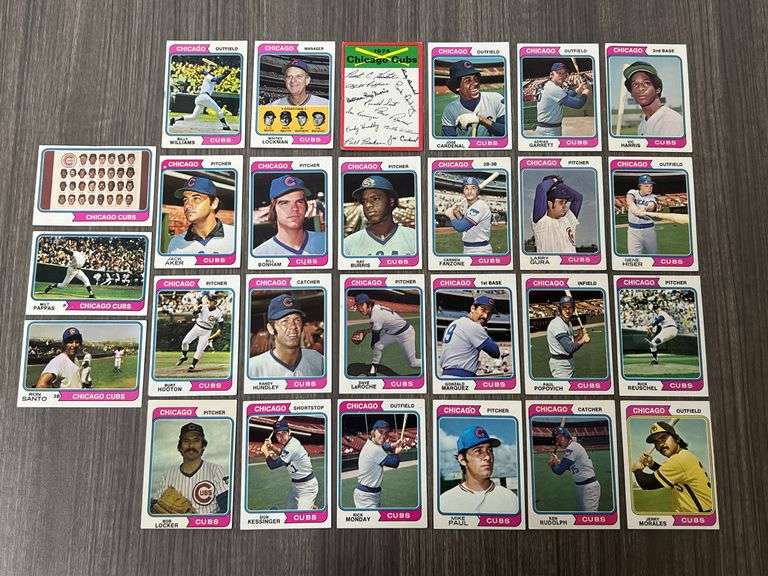 Chicago Cubs 1974 Topps Team Set