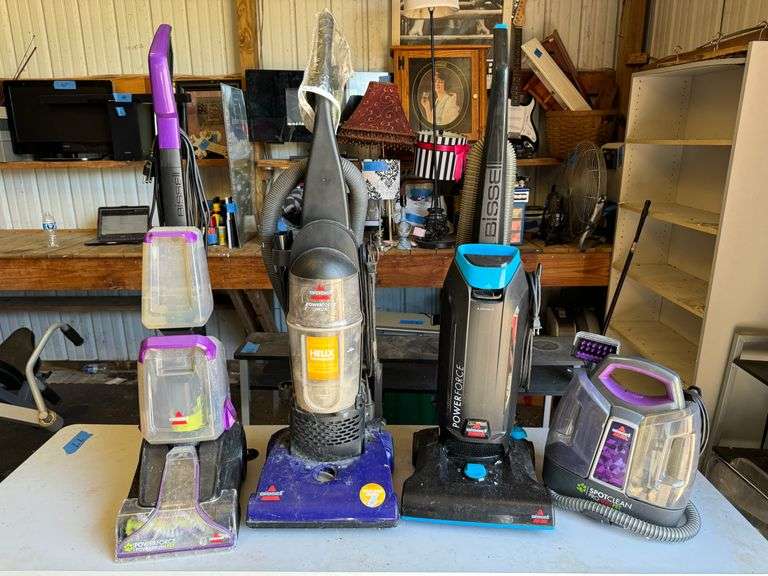 4 Bissel vaccums/ steam cleaners