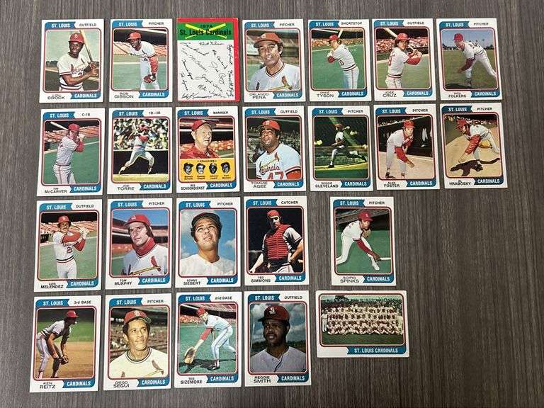 St. Louis Cardinals 1974 Topps Team Set