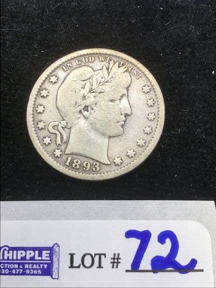 1893-S barber qtr. FINE