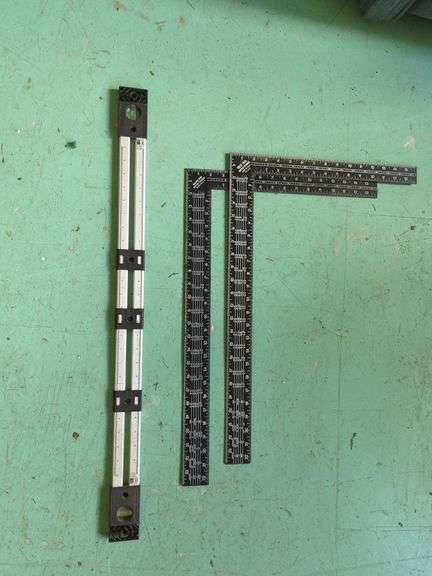 Metal Square Ruler and Level