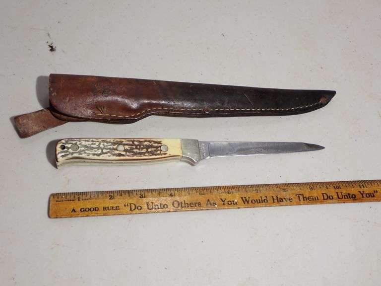 Schrade Uncle Henry Fillet Knife With Leather Sheath 167
