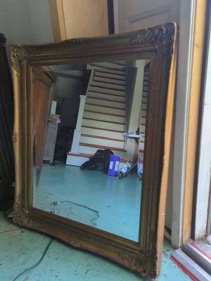 Ornate Carved Gilt Framed Wall Mirror