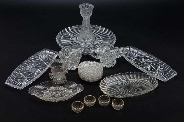 Vintage Clear Glass- Antique Salt and Pepper and More