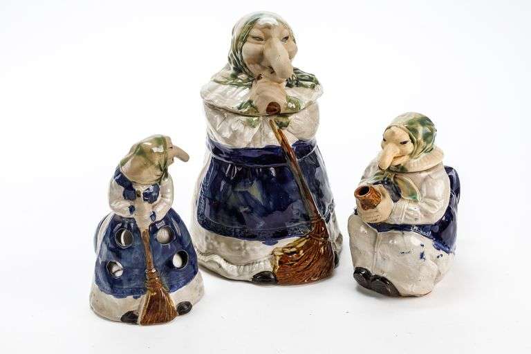 Vintage Drinkwater Babba Yaga/Kitchen Witch Cookie Jar and More