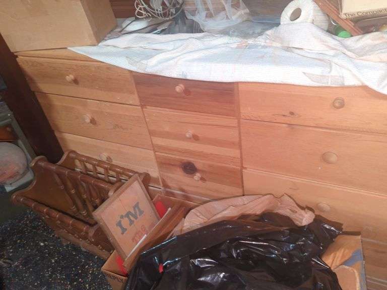 9 Drawer Wood Dresser