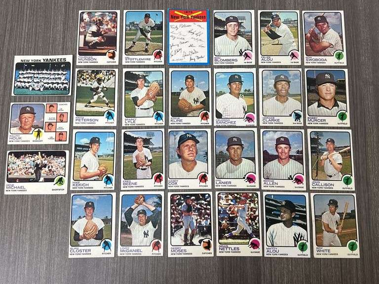 New York Yankees 1973 Topps Team Set
