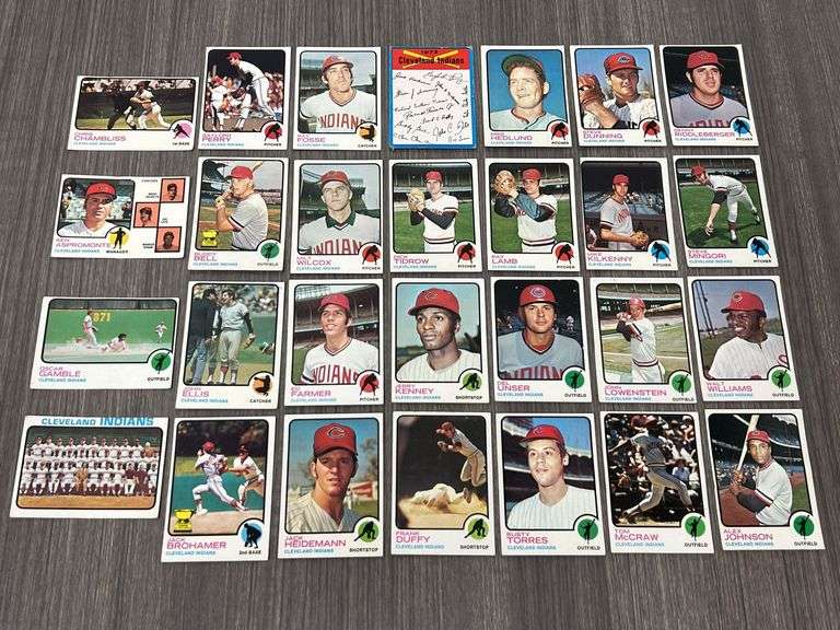 Cleveland Indians 1973 Topps Team Set