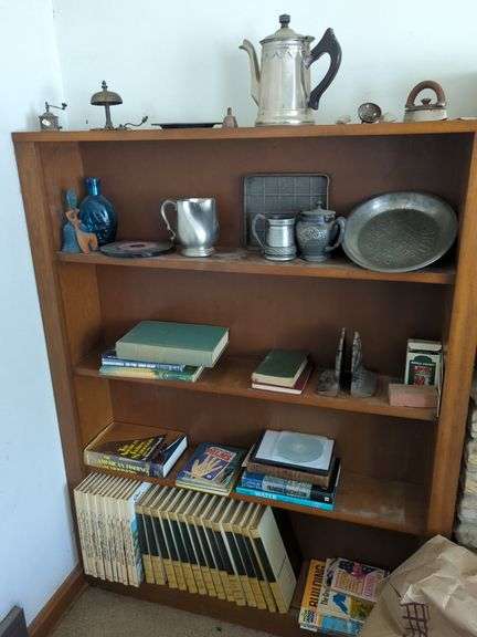 Collection of Books, Vintage Decor and Bookshelf