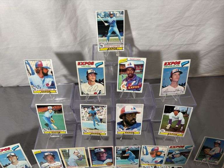Expos Baseball Cards from the 1970s and newer.