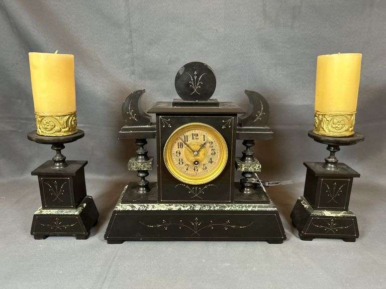 Victorian Marble Mantle Clock