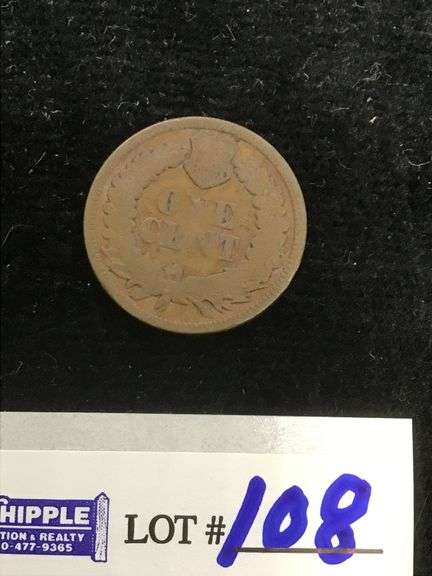 1869 INDIAN cent, GOOD