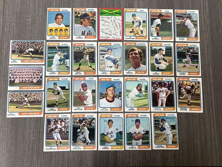 New York Mets 1974 Topps Team Set
